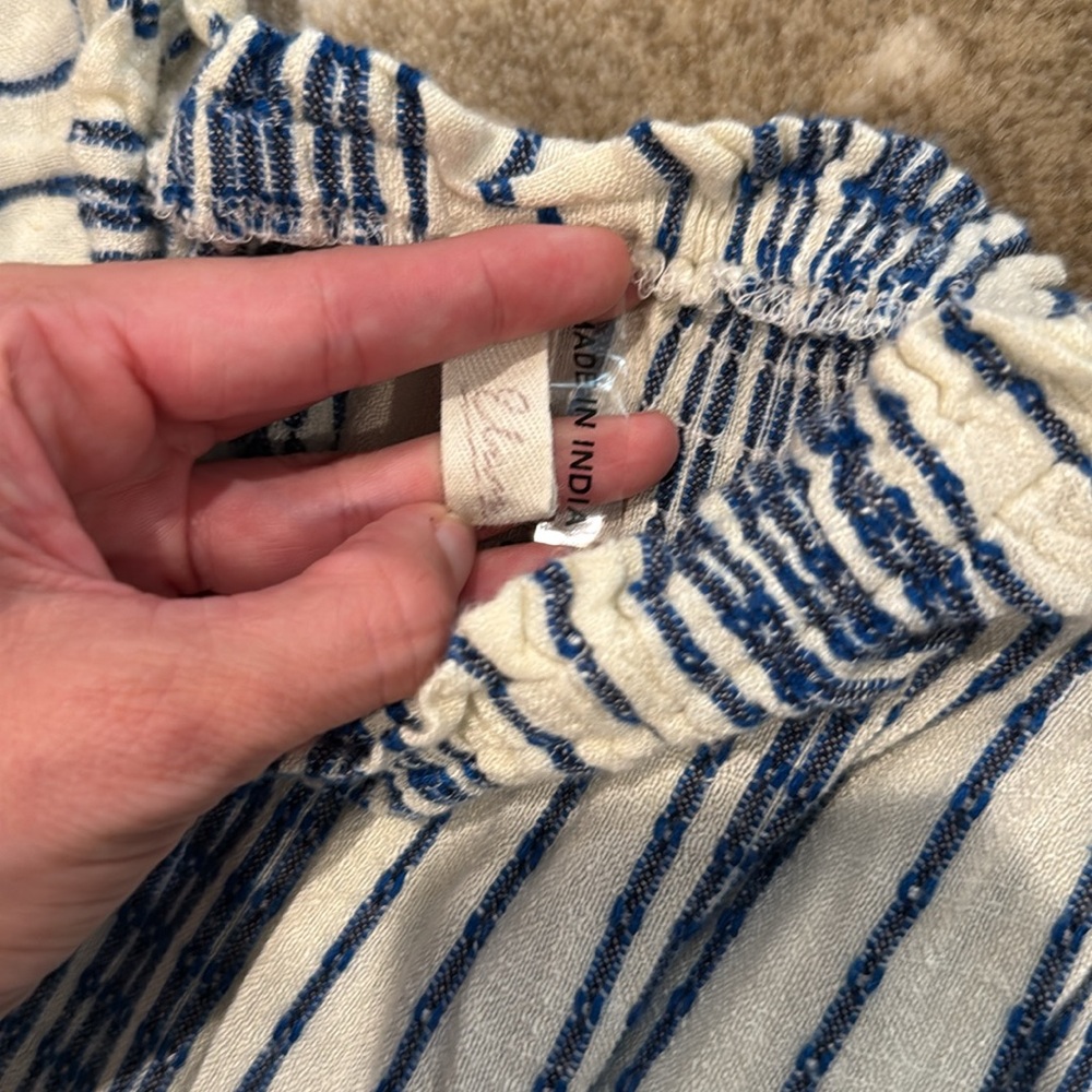 Elan Blue and White Striped Sleeveless Maxi Dress. Size S* - Picture 8 of 10